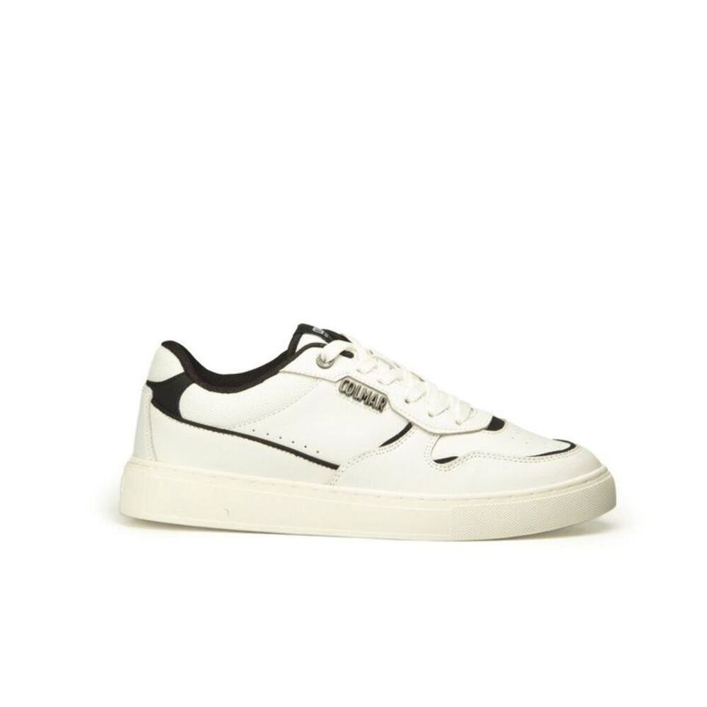 Colmar Black And White Leather Low Top Men's Sneakers